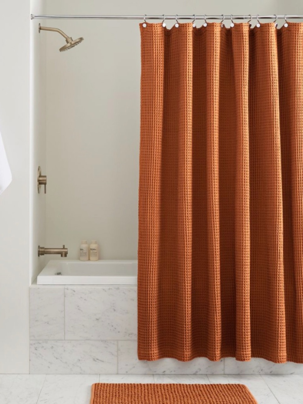 West Elm Plush Waffle Weave Shower Curtain